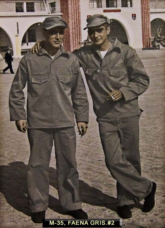 Uniforme gris de marinería, segundo modelo