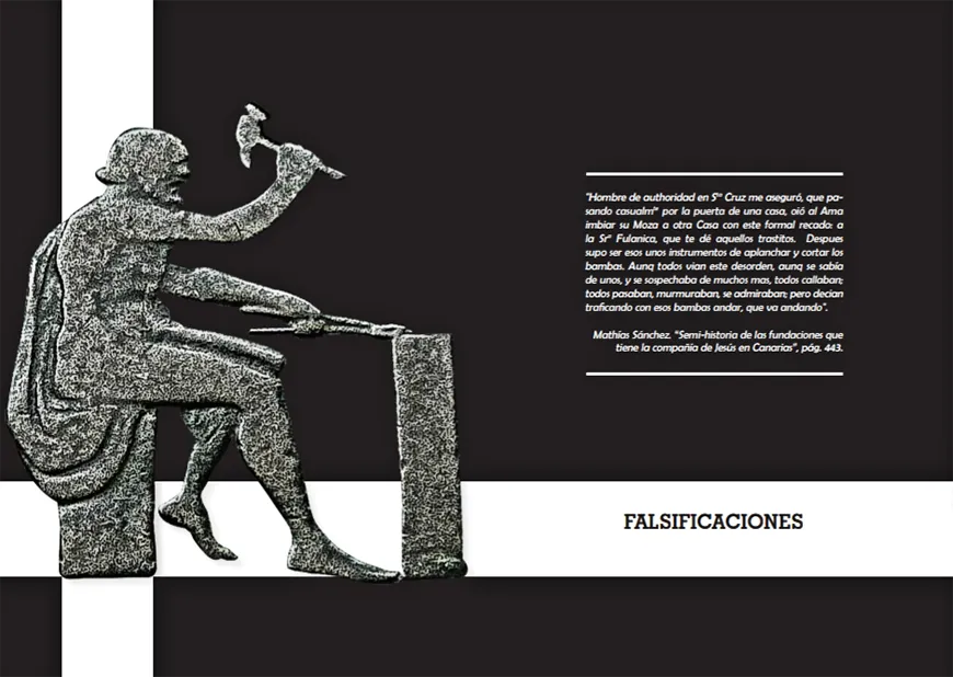 Falsificación bambas - grabado forjador