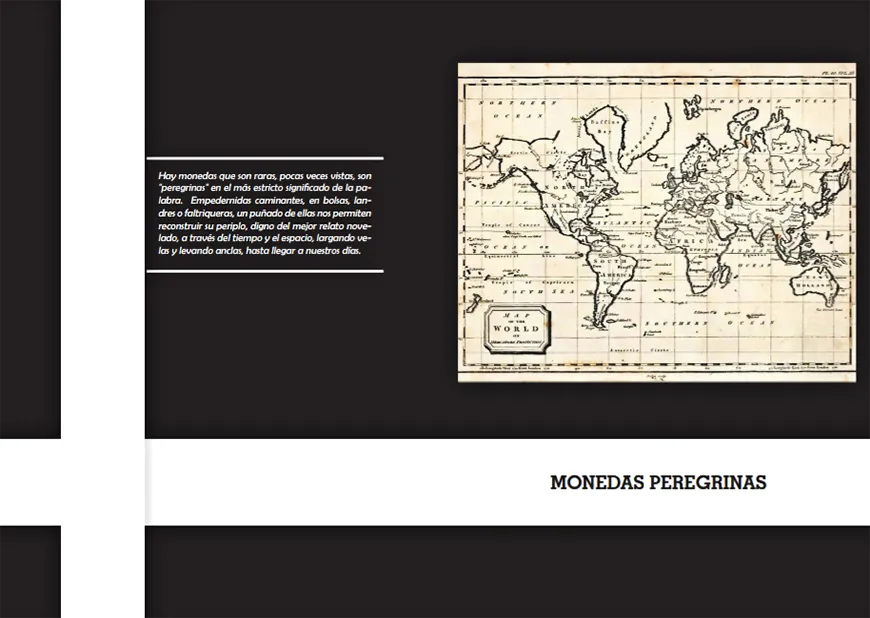 Mapa mundi - Monedas Peregrinas