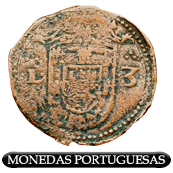 3 Reales, acuñados por Sebastián I, denomimados Teresico en las islas Canarias
