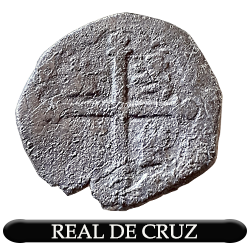 Real de Felipe II, labrado en México, del tipo cruz